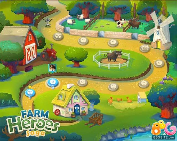 Farm Heroes Saga tự tin đánh bại Candy Crush Saga 1