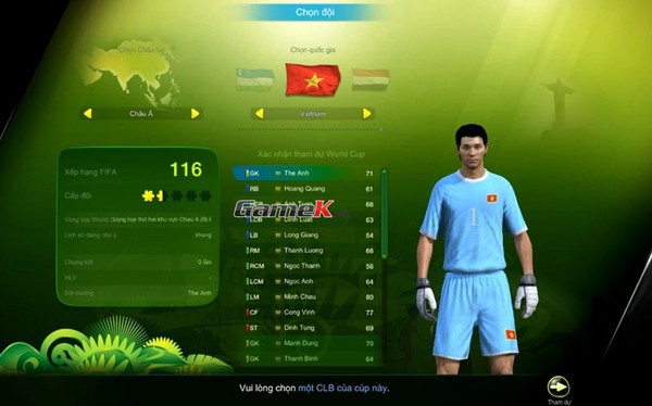 Cực hot: FIFA Online 3 sẽ có sự xuất hiện của đội tuyển Việt Nam 1