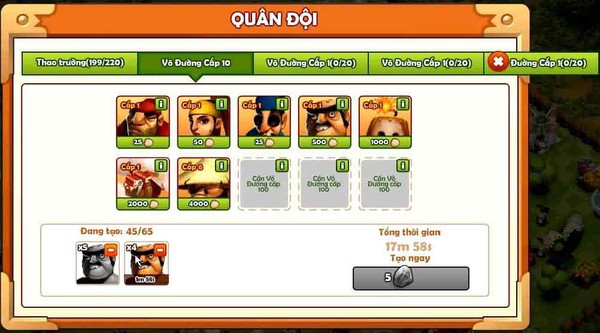 04 điểm phân biệt giữa Clash of Clans và Giang Sơn Mỹ Nhân 10