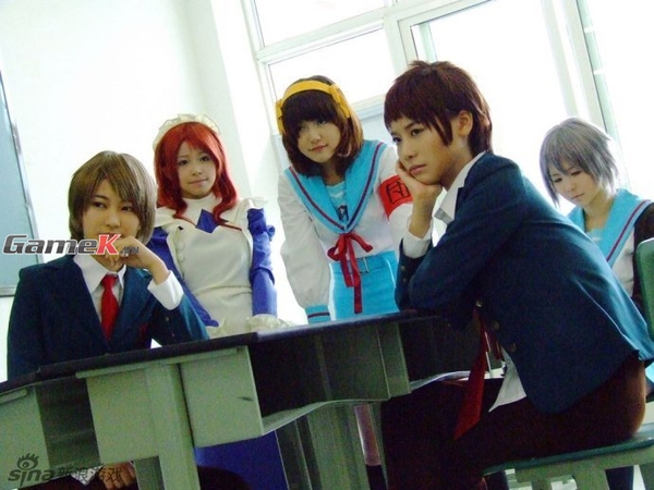 Bộ ảnh cosplay rất cute về lớp học của Haruhi 5