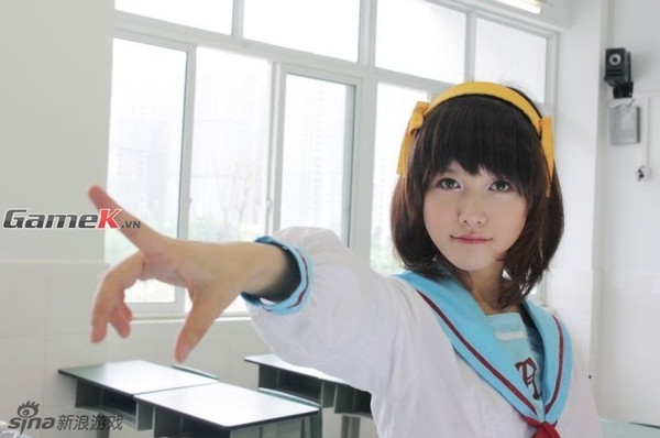 Bộ ảnh cosplay rất cute về lớp học của Haruhi 21