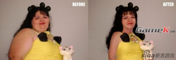 Hãi hùng cosplay trước và sau khi photoshop 3