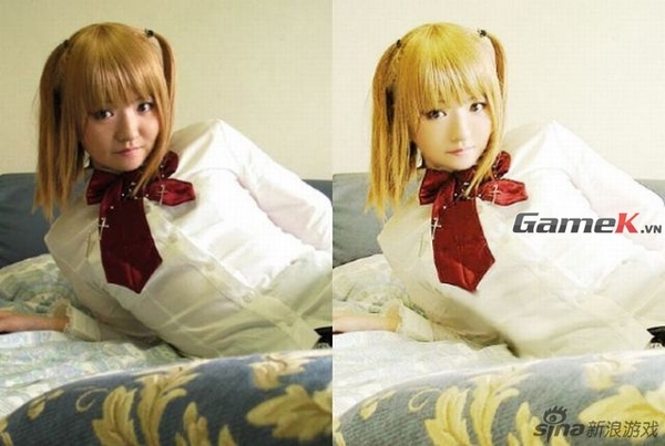 Hãi hùng cosplay trước và sau khi photoshop 13