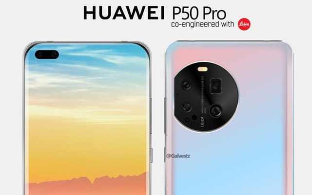 Lộ hình ảnh thiết kế đầu tiên của Huawei P50 Pro, trông như một bản thiết kế bị lỗi