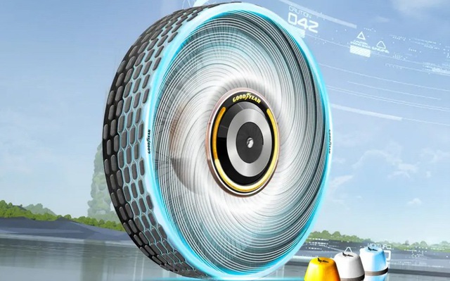 Goodyear phát minh ra loại lốp mới không bao giờ cần thay, mặt lốp có khả năng tự tái sinh