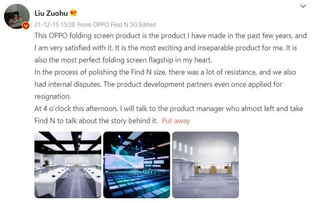 CEO OnePlus tuyên bố OPPO Find N là chiếc smartphone màn hình gập tốt nhất trên thị trường - Ảnh 1.