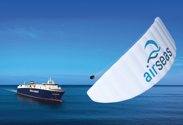 Công ty này sẽ dùng diều siêu to khổng lồ kéo tàu lướt trên biển để giảm tải khí thải độc hại - Ảnh 1.