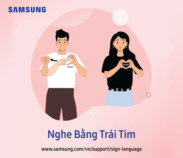 Samsung ra mắt dịch vụ Ngôn Ngữ Ký Hiệu hỗ trợ khách hàng khiếm thính - Ảnh 1.