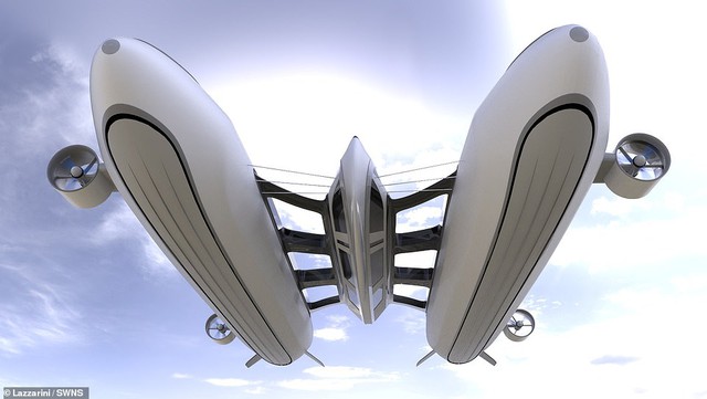 Air Yacht: The idea of ​​​​a superyacht that both flies in the sky and runs on the sea of ​​the future - Photo 9.