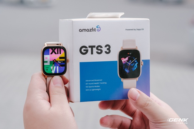 Trên tay Amazfit GTS 3: Thiết kế thời trang, có &quot;núm vặn&quot; như Apple Watch, pin 12 ngày, giá 4.2 triệu đồng - Ảnh 1.