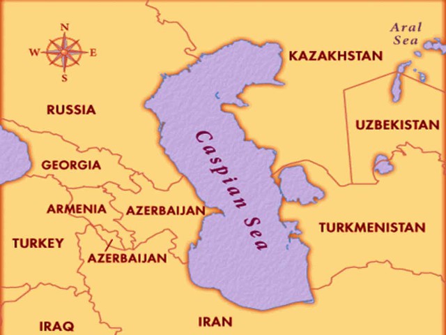 Sau năm 1991, các nước lớn tranh chấp chủ quyền của Biển Caspi