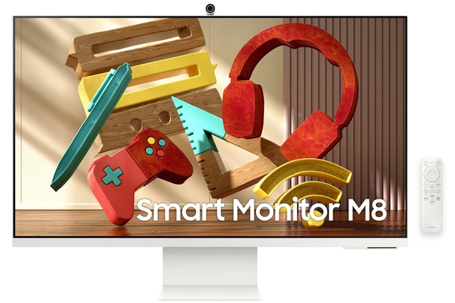 Samsung ra mắt Smart Monitor M8: Thiết kế như iMac, 4K 32 inch, tích hợp webcam, có USB-C 60W - Ảnh 1. Samsung ra mắt Smart Monitor M8: Thiết kế như iMac, 4K 32 inch, tích hợp webcam, có USB-C 60W - Ảnh 1.