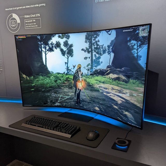 [CES 2022] Samsung ra mắt Odyssey Ark, màn hình cong lớn nhất của hãng và có thể dựng đứng lên - Ảnh 6.