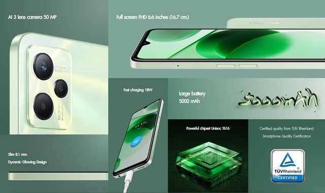 realme ra mắt smartphone có viền vuông như iPhone, thiết kế đẹp, pin 5000mAh, giá chỉ 4 triệu - Ảnh 2.