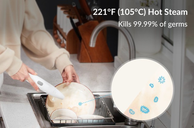Máy rửa bát cầm tay lên sàn gọi vốn: Xịt bay vết bẩn bằng hơi nước 105°C, siêu tiết kiệm nước, giá từ 3.6 triệu - Ảnh 6. Máy rửa bát cầm tay lên sàn gọi vốn: Xịt bay vết bẩn bằng hơi nước 105°C, siêu tiết kiệm nước, giá từ 3.6 triệu - Ảnh 6.