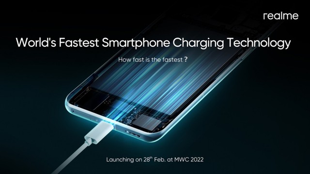 realme sẽ giới thiệu &quot;công nghệ sạc smartphone nhanh nhất thế giới&quot; vào ngày 28 tháng 2 - Ảnh 1.