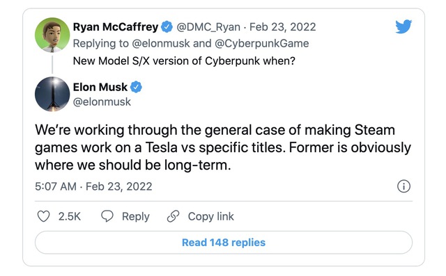 Elon Musk sẽ đem nền tảng game Steam lên xe Tesla - Ảnh 1. Elon Musk sẽ đem nền tảng game Steam lên xe Tesla - Ảnh 1.