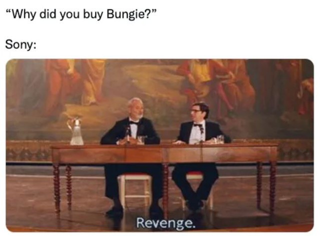Loạt meme về thương vụ Sony mua lại Bungie: Tưởng dọa được Microsoft, ai ngờ chỉ càng trở thành trò cười cho Internet - Ảnh 12. Loạt meme về thương vụ Sony mua lại Bungie: Tưởng dọa được Microsoft, ai ngờ chỉ càng trở thành trò cười cho Internet - Ảnh 12.
