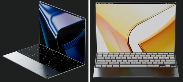 Đây là chiếc MacBook màn hình gập qua trí tưởng tượng của nhà thiết kế tài năng - Ảnh 3. Đây là chiếc MacBook màn hình gập qua trí tưởng tượng của nhà thiết kế tài năng - Ảnh 3.
