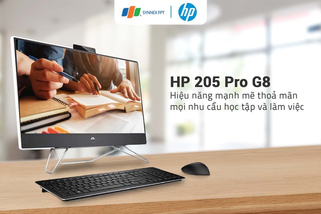 HP 205 Pro G8 AiO, máy tính tích hợp màn hình với chi phí hợp lý dành cho doanh nghiệp - Ảnh 3.