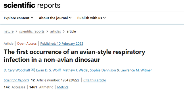 New research shows that dinosaurs also got 'colds'!  - Photo 1.