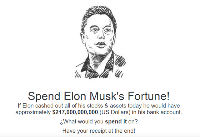 Với hơn 200 tỷ USD như Elon Musk, bạn sẽ mua gì, trang web này sẽ giúp bạn trả lời câu hỏi đó - Ảnh 1.