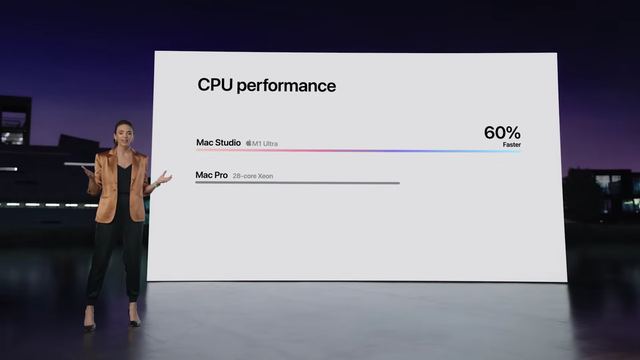 Apple claims that the integrated GPU of the M1 Ultra chip is more powerful than NVIDIA's RTX 3090 - Photo 2.