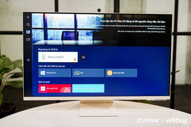 Ấn tượng đầu về Samsung Smart Monitor M8: Thiết kế trẻ trung, tấm nền 4K 32” tương phản cao, tặng kèm webcam nam châm, dùng thay TV cũng được - Ảnh 9.