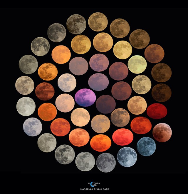 Nhiếp ảnh gia dành 10 năm chụp 48 màu sắc tuyệt đẹp của mặt trăng - Ảnh 1.