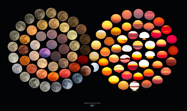 Photographer spent 10 years capturing 48 beautiful colors of the moon - Photo 4.