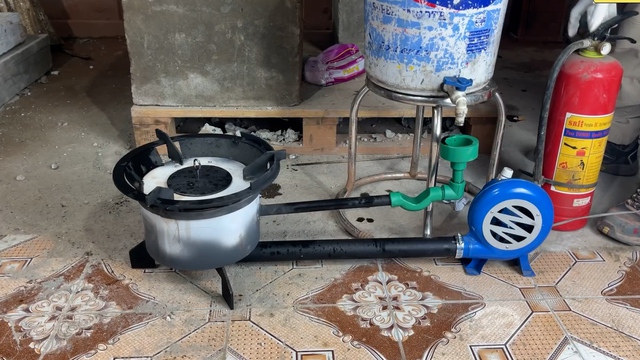 Waste oil stove 