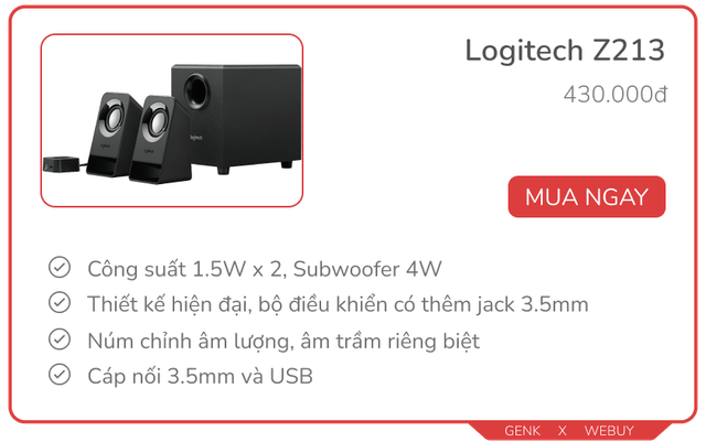 Under 500k, there are 10 models of genuine quality computer speakers, watching movies or playing games is better than mini Bluetooth speakers - Photo 7.