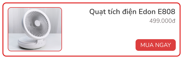 Sắm ngay quạt tích điện giá từ 300k phòng khi hè nóng mà mất điện liên tục - Ảnh 3.