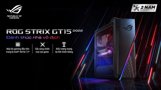 ASUS launches ROG Strix GT15 2022 PC Gaming: Intel Gen 12, RTX 3060 Ti/3070, priced from VND 38 million - Photo 1.