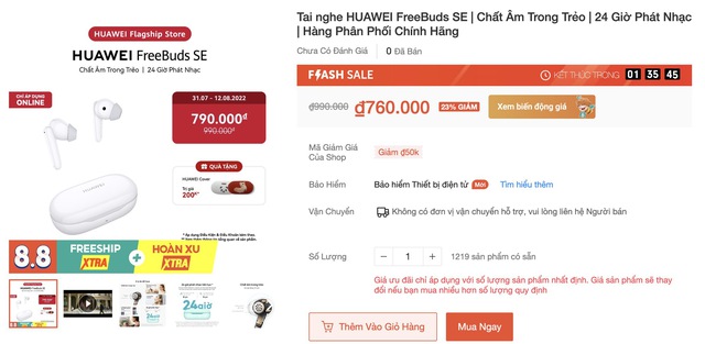 Trải nghiệm Huawei FreeBuds SE: Tai nghe TWS tốt nhất phân khúc dưới 1 triệu - Ảnh 15.