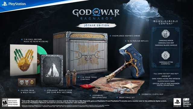 Sony chính thức phát hành God of War Ragnarök vào tháng 11 năm nay, game thủ có thể mua cả búa Thor về trưng bày - Ảnh 5.