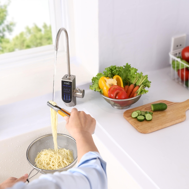 Unilever Pureit công bố Pureit Delica UR5840 - Máy lọc âm tủ bếp với vòi điện tử UV diệt khuẩn - Ảnh 3.