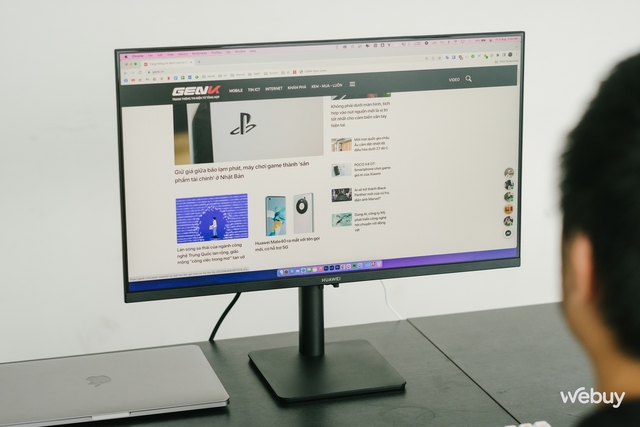 Trải nghiệm màn hình MateView SE: Thiết kế tối giản, viền mỏng, có chân đế linh hoạt, hỗ trợ văn phòng và chơi game tốt, giá 4.8 triệu đồng - Ảnh 3.