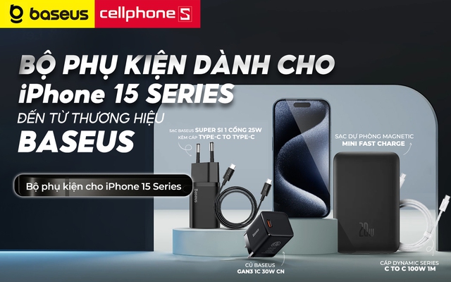 Bộ phụ kiện Baseus dành cho iPhone 15 series mà iFan không nên bỏ lỡ - Ảnh 1.