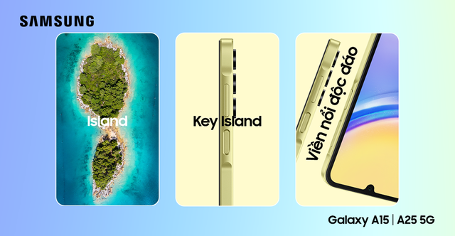 Samsung ra mắt Galaxy A15 và A25 5G với thiết kế viền nổi 'Key Island'- Ảnh 3.