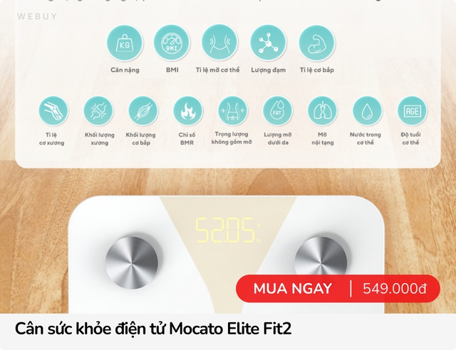 Dùng thử cân Mocato Elite Fit2: Giá hơn 500.000 đồng có gì hay hơn "cân quốc dân" Xiaomi?- Ảnh 16.