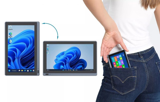 Công ty Nhật ra mắt PC chạy Windows 11: Màn 5,5 inch, thiết kế siêu nhỏ nhét được vào túi quần, giá 13,9 triệu đồng - Ảnh 1.