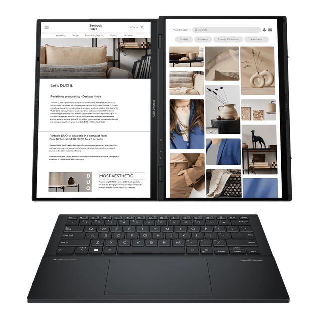 ASUS ra mắt Zenbook Duo 2024: Laptop với 2 màn hình, bàn phím tháo rời, sáng tạo đủ các tư thế làm việc- Ảnh 3.
