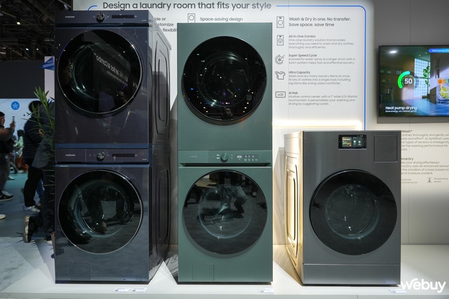 Đồ gia dụng Samsung Bespoke AI mới: Nghe điện bằng máy giặt, xem camera chuông cửa bằng bếp từ và nhiều hơn thế- Ảnh 1.