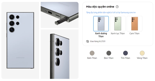 Galaxy S24 Ultra và S24+ có thêm 3 màu độc quyền chỉ bán giới hạn- Ảnh 1.