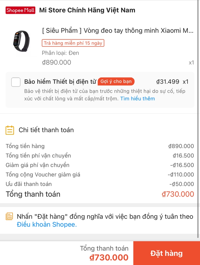 Loạt vòng đeo tay thông minh sale cực sâu ngày đầu tháng: Huawei Band 9 giá chỉ 699.000 đồng, Xiaomi Band 9 giá 730.000 đồng...- Ảnh 6.