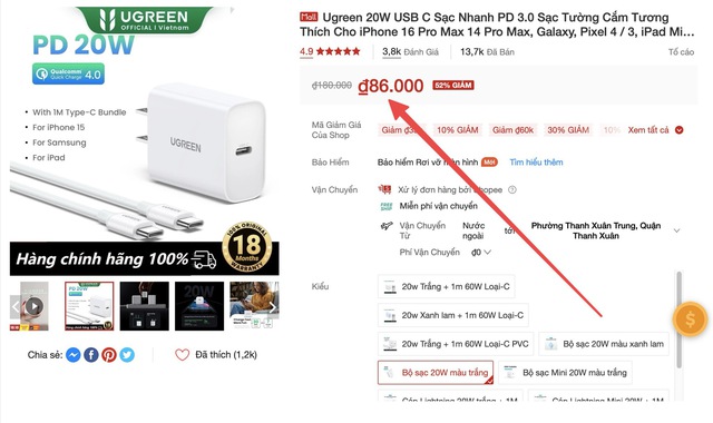 Xem top sạc nhanh bán chạy nhất trên Shopee và cái kết: Hàng chục sản phẩm có cùng điểm chung nhưng chỉ duy nhất củ sạc này được chúng tôi đánh giá cao- Ảnh 17.