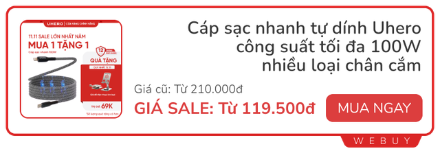 11 deal ngày đôi 11/11: Smartwatch Redmi từ 607.000đ, tai nghe chống ồn Honor -75%, cáp sạc 100W chỉ 134.000đ...- Ảnh 4.