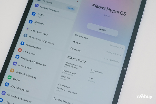 Cận cảnh Xiaomi Pad 7: Thiết kế đẹp như iPad Pro, chip Snapdragon 7+ Gen 3, có cả bàn phím "bay" như Magic Keyboard, giá chỉ hơn 8 triệu đồng- Ảnh 22.