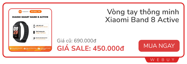 Sale cuối tháng vẫn còn: Sạc nhanh 65W 168.000đ, vòng tay Xiaomi 450.000đ, máy lau hút khô ướt Tineco giảm hơn 50%- Ảnh 9.